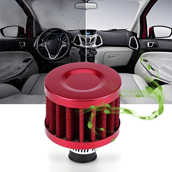 61BR6aA3O3L._AC_SL1200_ 0.47 Inch Universal Cold Air Intake Filter, 12mm Car Turbo Vent Cleaner, Crankcase Breather for Car and Motorcycle Engine Parts