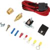 Electric Cooling Fan Thermostat Kit with Temp Sensor, Temperature Switch, and 40/50/60 Amp Relay