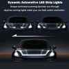 70-Inch Dynamic LED Strip Light, Exterior Flexible Daytime Running Light for Cars, Truck, SUV (White)
