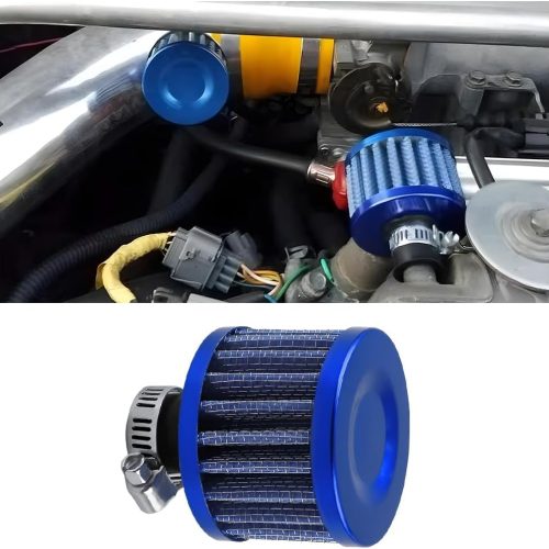 61elcPJk99L._AC_SL1200_ 0.47 Inch Universal Cold Air Intake Filter, 12mm Car Turbo Vent Cleaner, Crankcase Breather for Car and Motorcycle Engine Parts