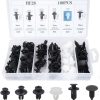100 Pcs Car Plastic Mounting Clips, 6 Types Bumper Door Trim Rivets Set, Nylon Expansion Rivets Kit