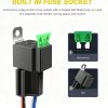 61vknKr1b0L._AC_SL1200_ 3pcs 12V Fuse Relay Switch, 12 AWG Harness Set with Built-in Diode, 30A ATO/ATC Blade Fuse, 4-Pin SPST Automotive Relay