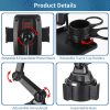716-1vNotZL._AC_SL1500_ 5-in-1 Adjustable Car Cup Holder Rack Expander with Rotatable Trays, Phone Mount, and Expandable Base