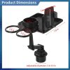717zxLyXQgL._AC_SL1500_ 5-in-1 Adjustable Car Cup Holder Rack Expander with Rotatable Trays, Phone Mount, and Expandable Base