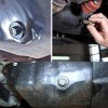 718EmcsjMwL._AC_SL1500_ M12x1.5 Stainless Steel Magnetic Oil Drain Plug with 5 Copper Crush Washers, Leakproof Sump Plug with Screw Gasket for Car & Motorcycle Engines