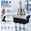 71J47xQQYdL._SL1254_ 2 Pack 12V Waterproof 3 Way On-Off-On Toggle Switch for Automotive Lights, Motors & Electrical Devices