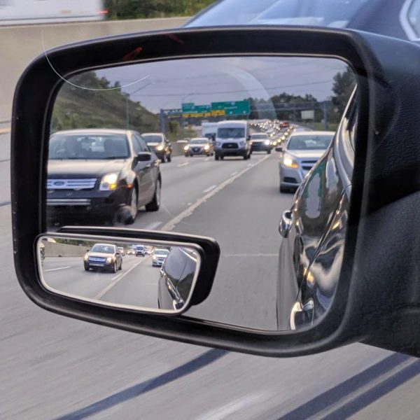 71N65DqsGYL._AC_SL1500_ Rectangle Blind Spot Mirror, HD Glass Convex Wide Angle Rearview Mirror (Framed, Pack of 2)