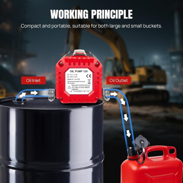 71s6K9n0nL._AC_SL1500_ 12V 300W Electric Oil Extractor Pump for Engine Fluid Transfer with Hose