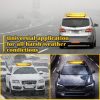 Amber 30-LED Flashing Warning Strobe Light Bar, IP65, 4 Magnetic Base, 7 Flash Patterns, 12V/24V for Vehicle Roof & Trailer