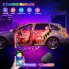 81Uowdhs9L._AC_SL1500_ Car LED Interior Lights, RGB Atmosphere Light with APP Control, 16 Million Colours, USB Port Music Mode, Colour Memory, LED Ambient Lighting Kit, DC 5V