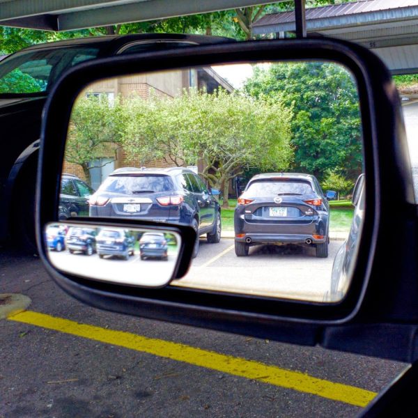 81c5BxPOpLL._AC_SL1500_ Rectangle Blind Spot Mirror, HD Glass Convex Wide Angle Rearview Mirror (Framed, Pack of 2)