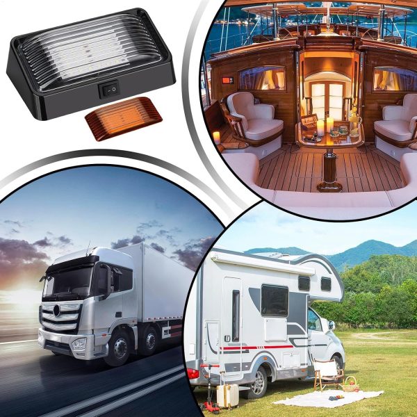 81pGeC5nI0L._AC_SL1500_ 12/14V Waterproof RV LED Outdoor Light, High Brightness Exterior Lamp for RV, Boat, Truck